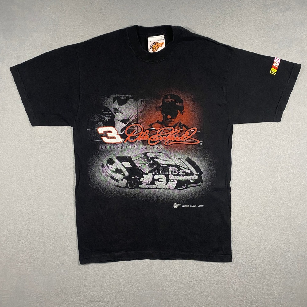 Winners Circle Dale Earnhardt Racing T-Shirt Men M Black Legendary Racing 3 Tee
